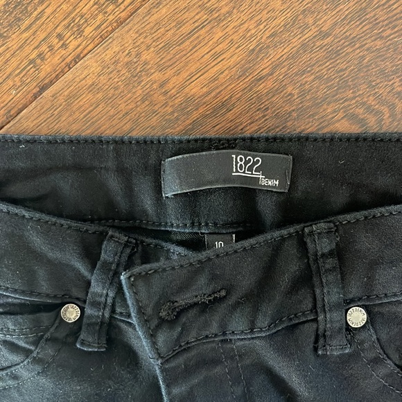 1822 DENIM black jeans sz 10 - Picture 4 of 7